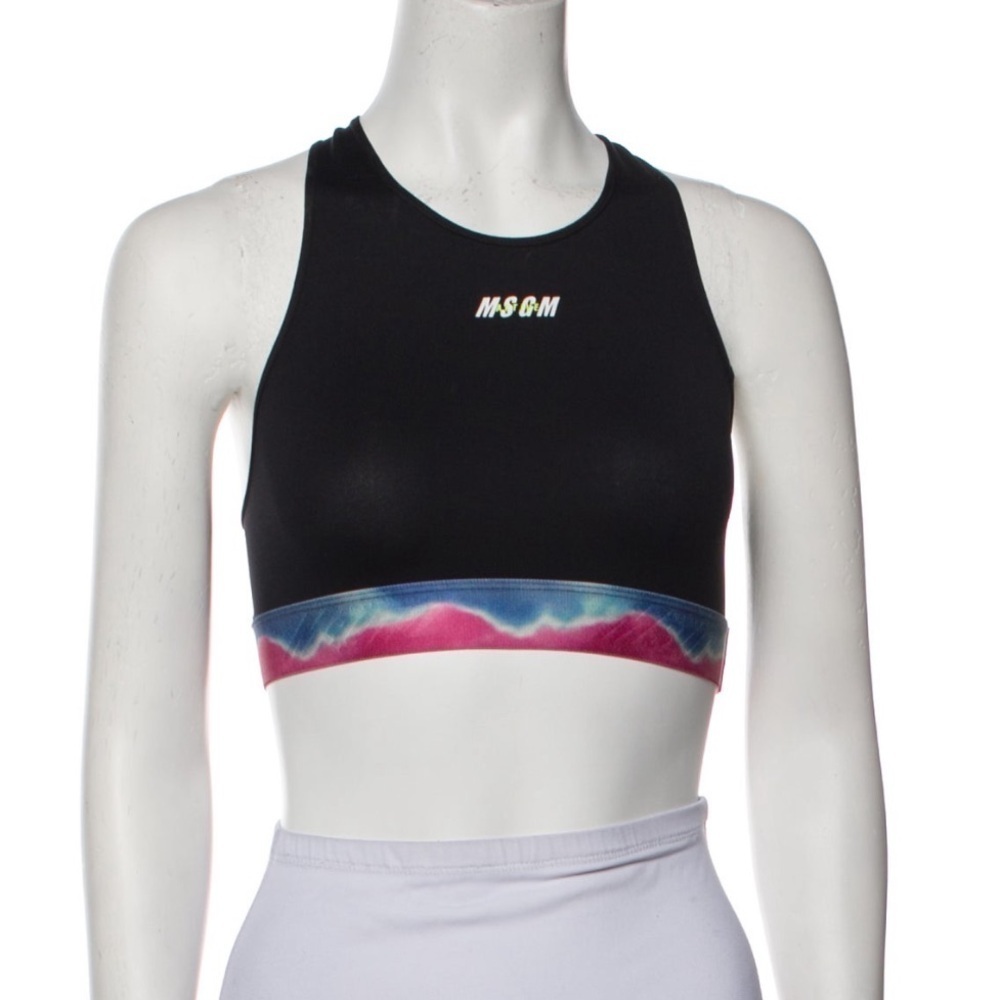 NWT MSGM GRAPHIC PRINT CREW NECK TOP